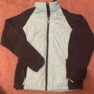 New Balance Mint and Grey Fleece Zip up Jacket